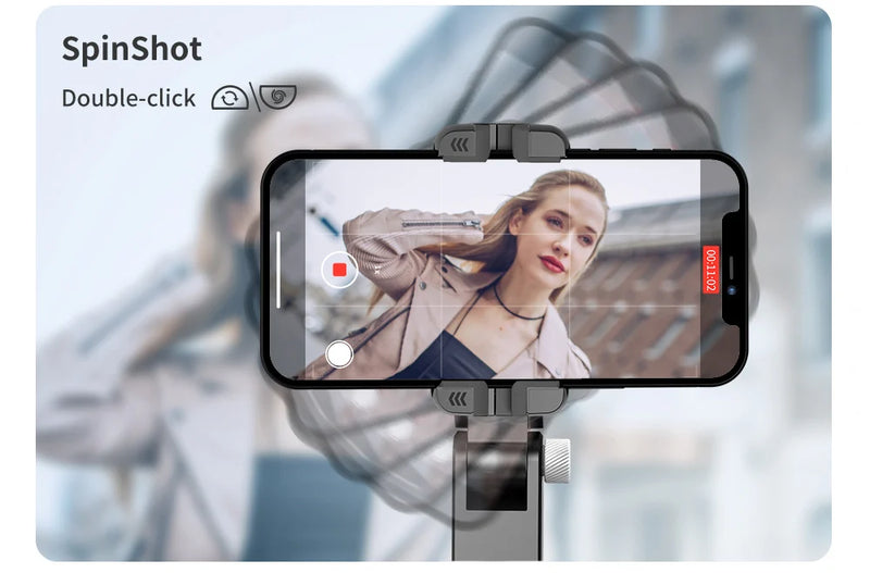 Gimbal Estabilizador Q18 Handheld Telefone Móvel Selfie Vara, Holder Fill Light, Bluetooth para Huawei, Xiaomi, iPhone, Siga o Modo de Tiro