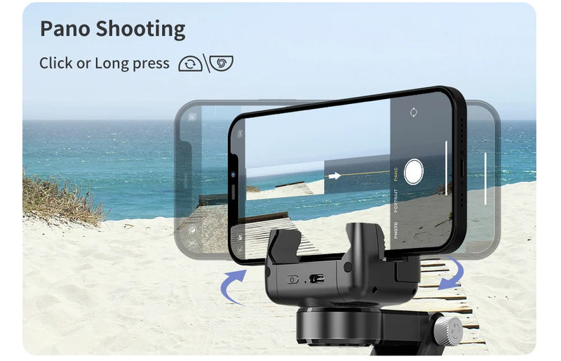 Gimbal Estabilizador Q18 Handheld Telefone Móvel Selfie Vara, Holder Fill Light, Bluetooth para Huawei, Xiaomi, iPhone, Siga o Modo de Tiro