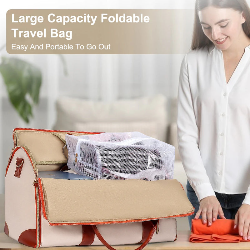 Bolsa de Viagem Polarshe,  dobrável feminina, alta capacidade, tamanho grande, bagagem, à prova d'água, resistente ao desgaste, dobrável, multifuncional